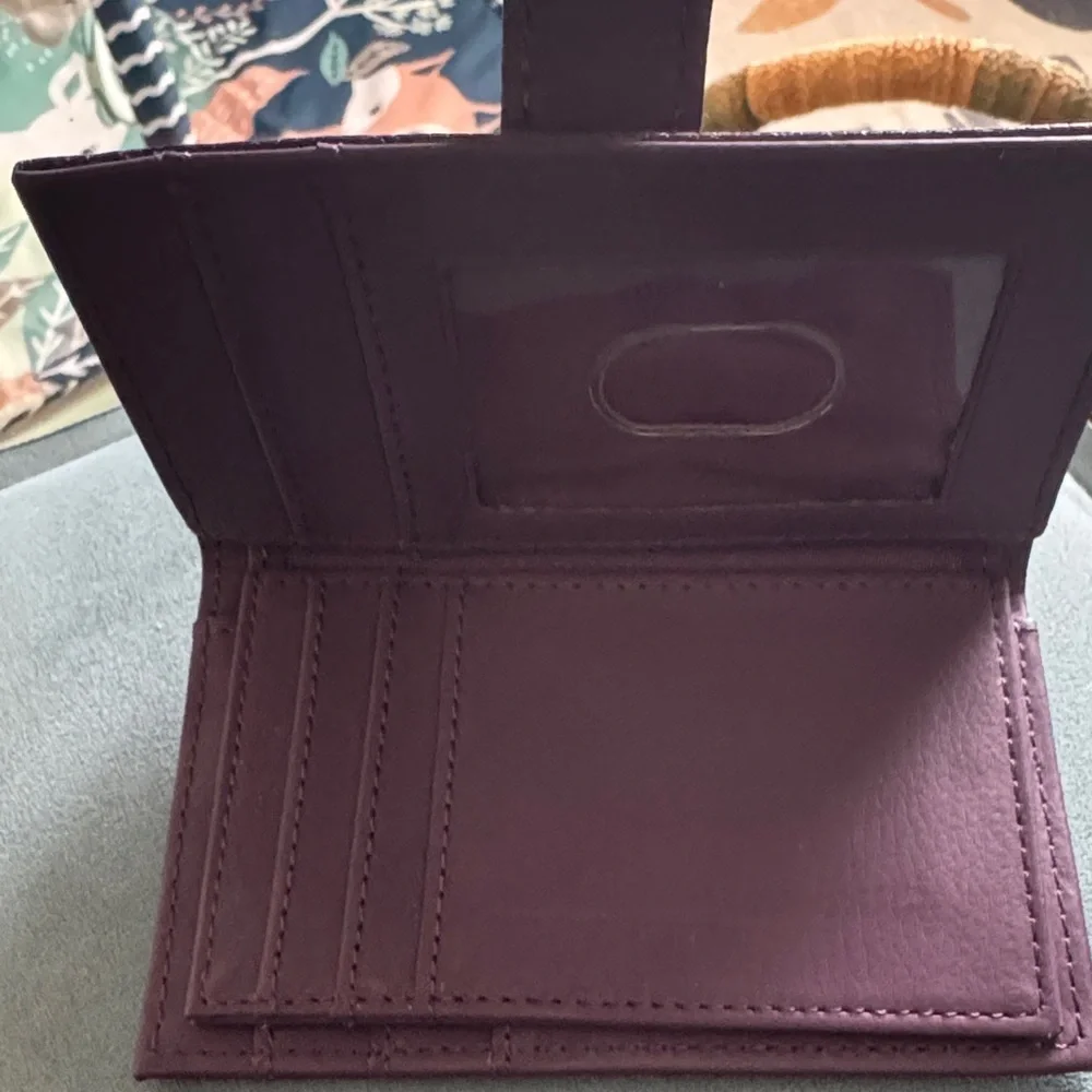Purple Leather Wallet